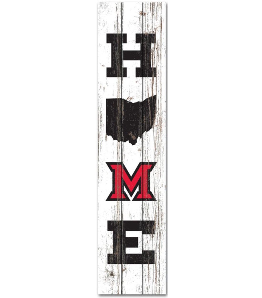 State of Ohio &amp; Block "M" White Block Decor
