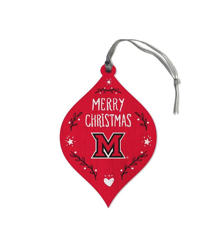 Teardrop Ornament with Block "M" Logo