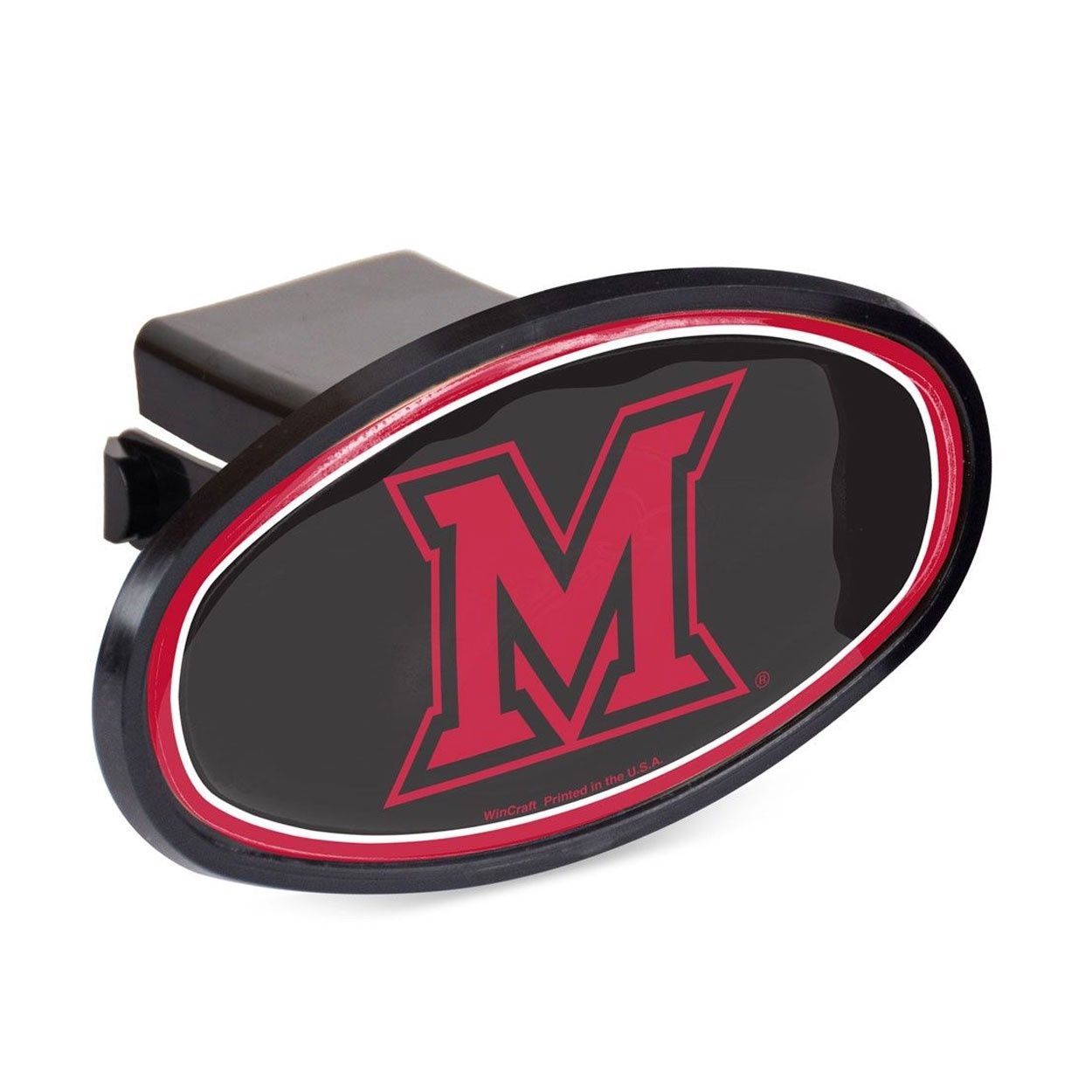 Wincraft Miami Block M Oval Hitch Cover