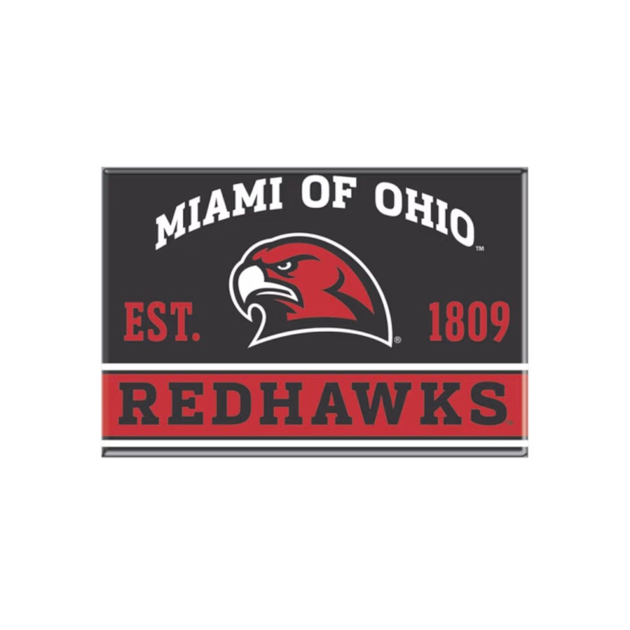 Wincraft Miami of Ohio Rectangular Magnet