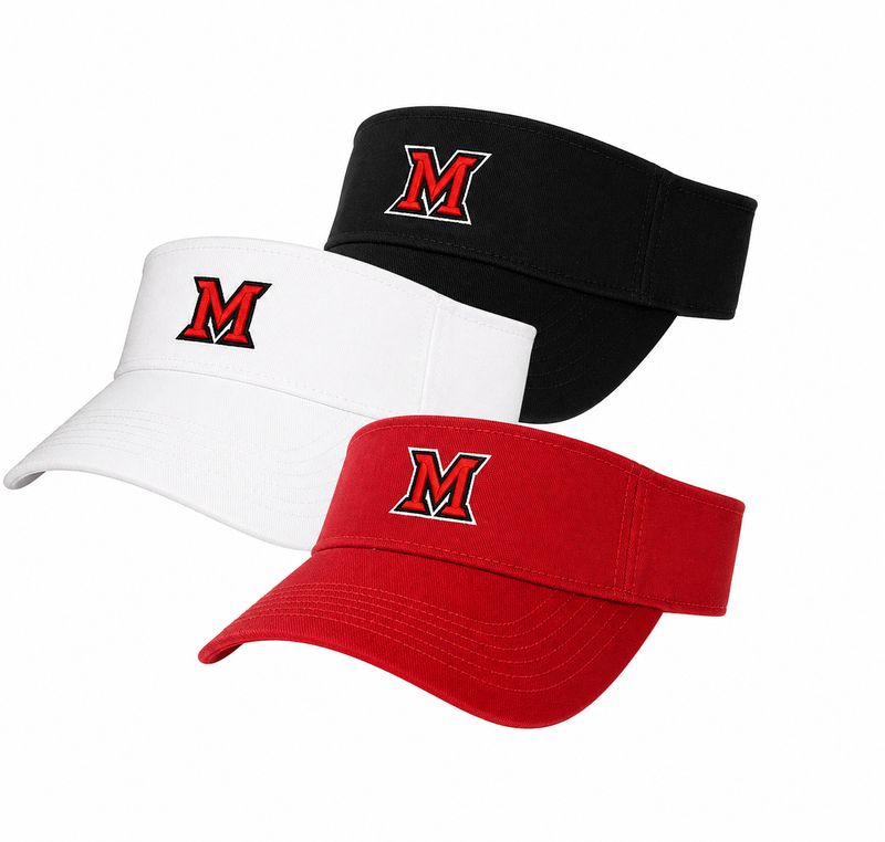 Miami University RedHawks Legacy Block M TVA Tennis Visor