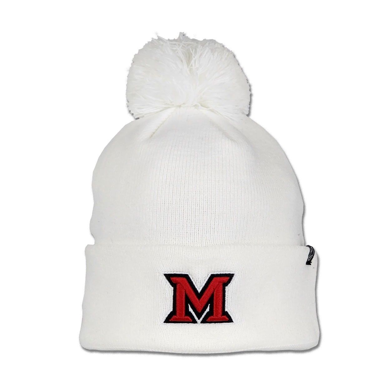 Zephyr Miami Univ. Block M Beanie w/ Pom