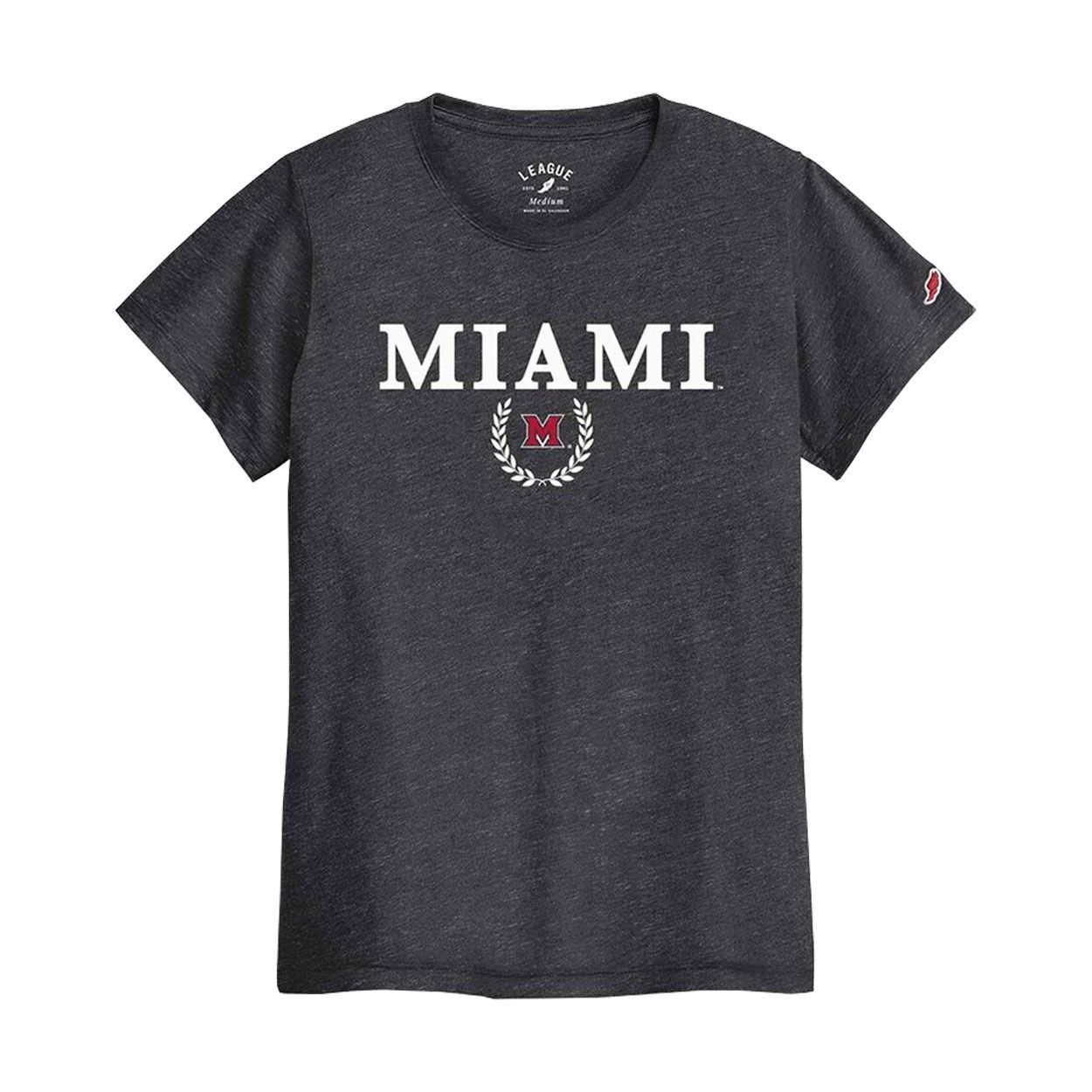 League Miami University Women's Short Sleeve Tee, Size: S