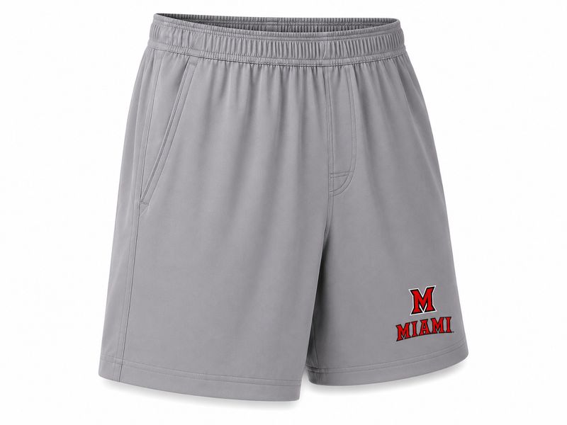 Boxercraft Miami University Riptide Grey Performance Shorts