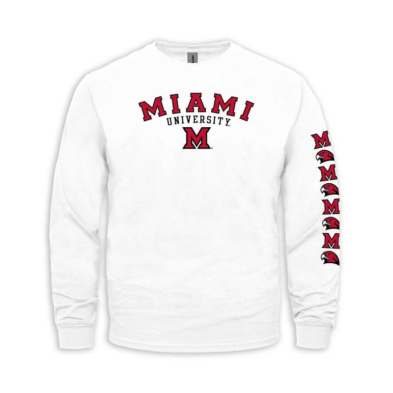 Miami Long Sleeve Tee with Sleeve Design