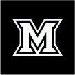 Brass Reminders Miami M Logo Mini Auto Decal - White, Size: MINI