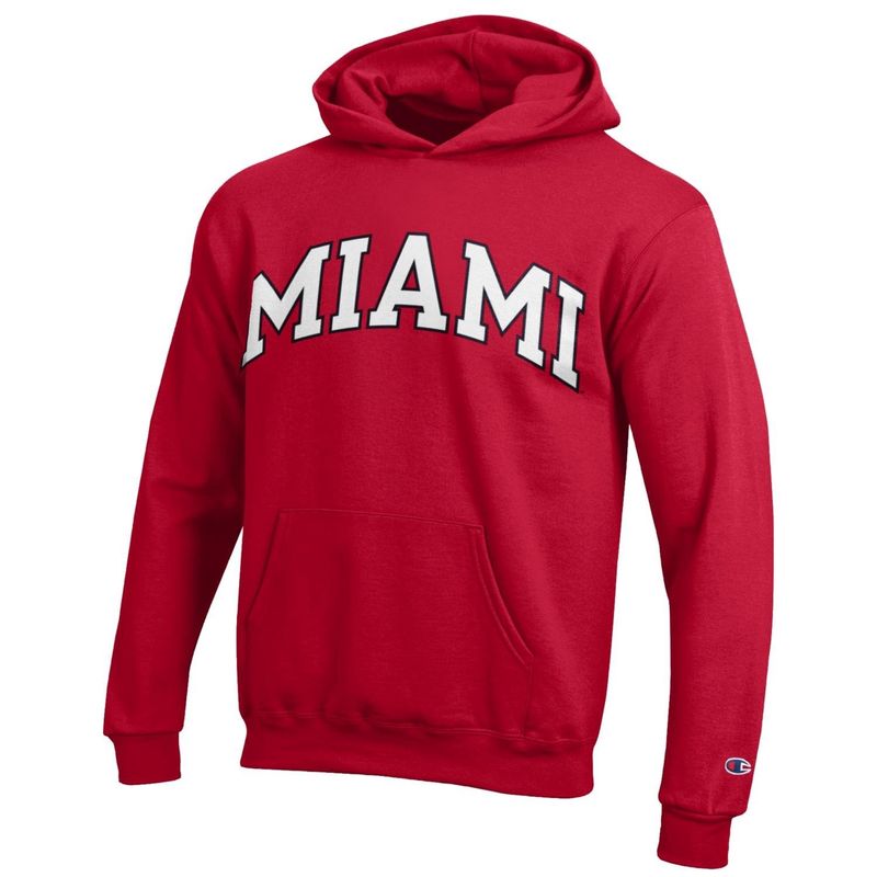 Miami University Youth Arched Logo Hoodie