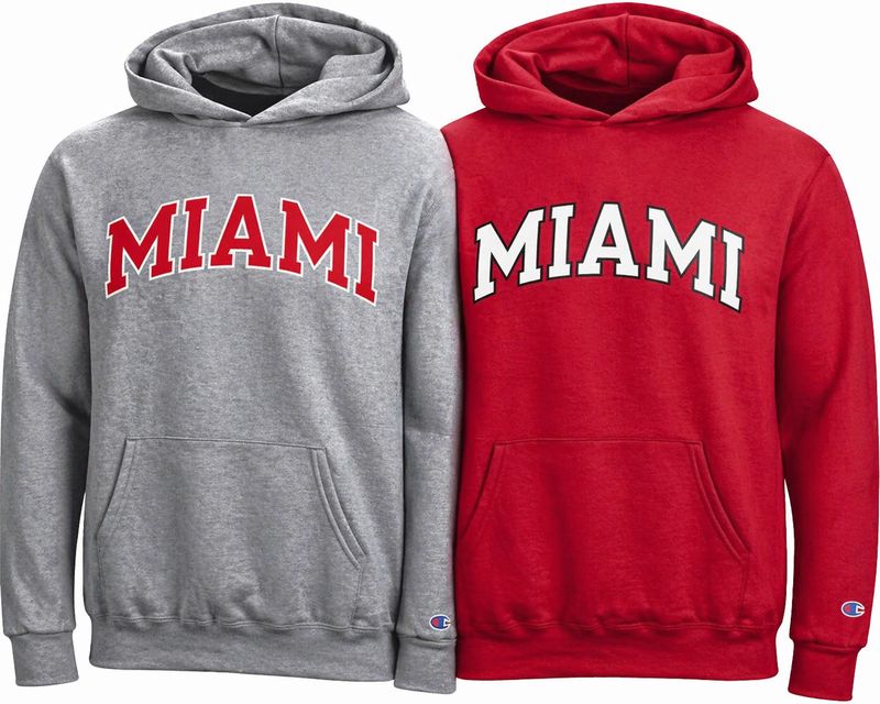 Miami University Youth Arched Logo Hoodie