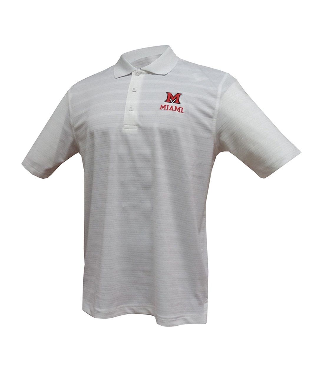 Champion Miami University White Textured Polo, Size: 2XL