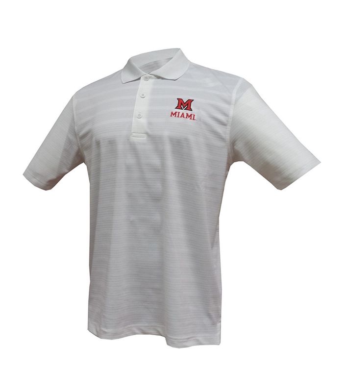 Champion Miami University White Textured Polo