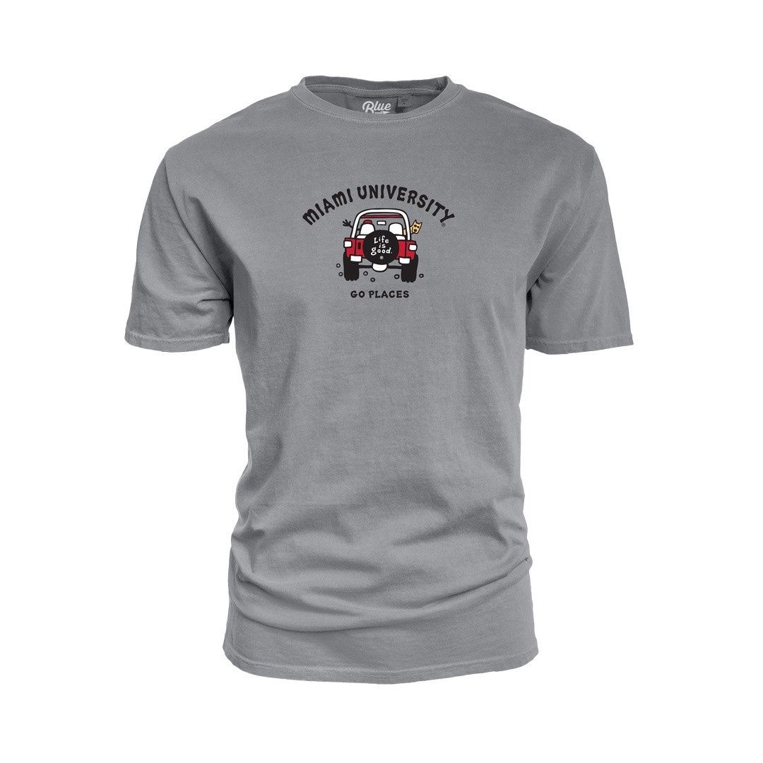 Miami RedHawks Life is Good Jeep T-shirt, Size: 2XL