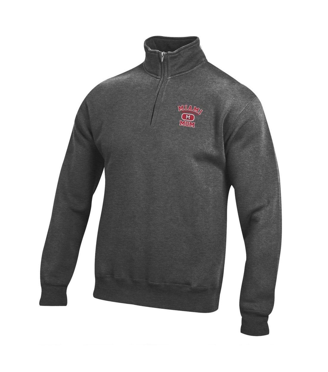 Miami University Mom Charcoal Fleece 1/4 Zip, Size: 2XL