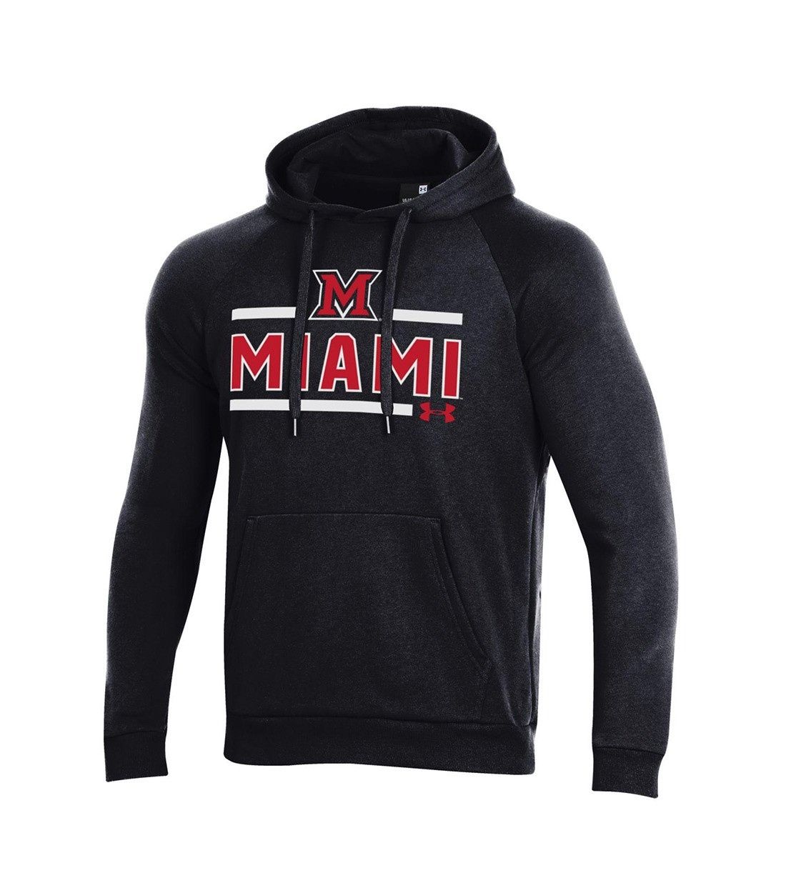 Under Armour Black Miami University Fleece Hood, Size: 2XL
