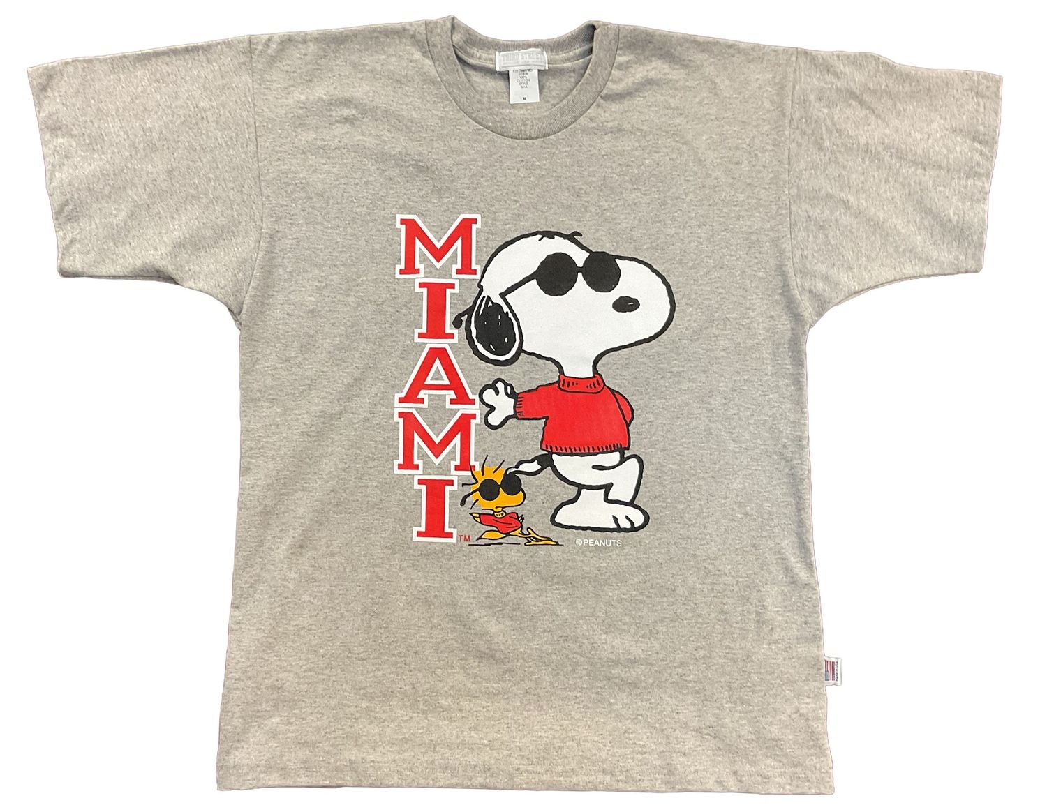 Grey Miami Snoopy and Woodstock SST, Size: S