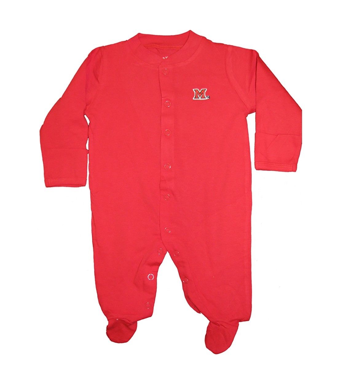Miami University Infant Footed Romper, Size: NB