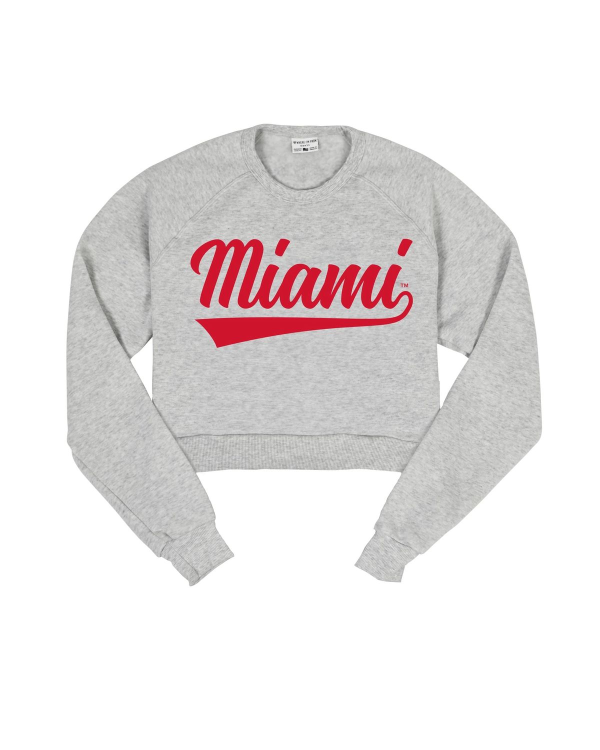 W-ASH CROP MIAMI TAIL, Size: XS