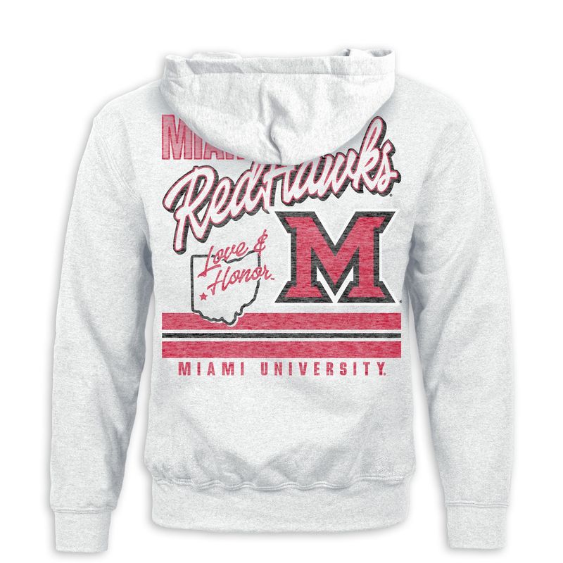 Ash Full Back Imprint Love &amp; Honor Hood