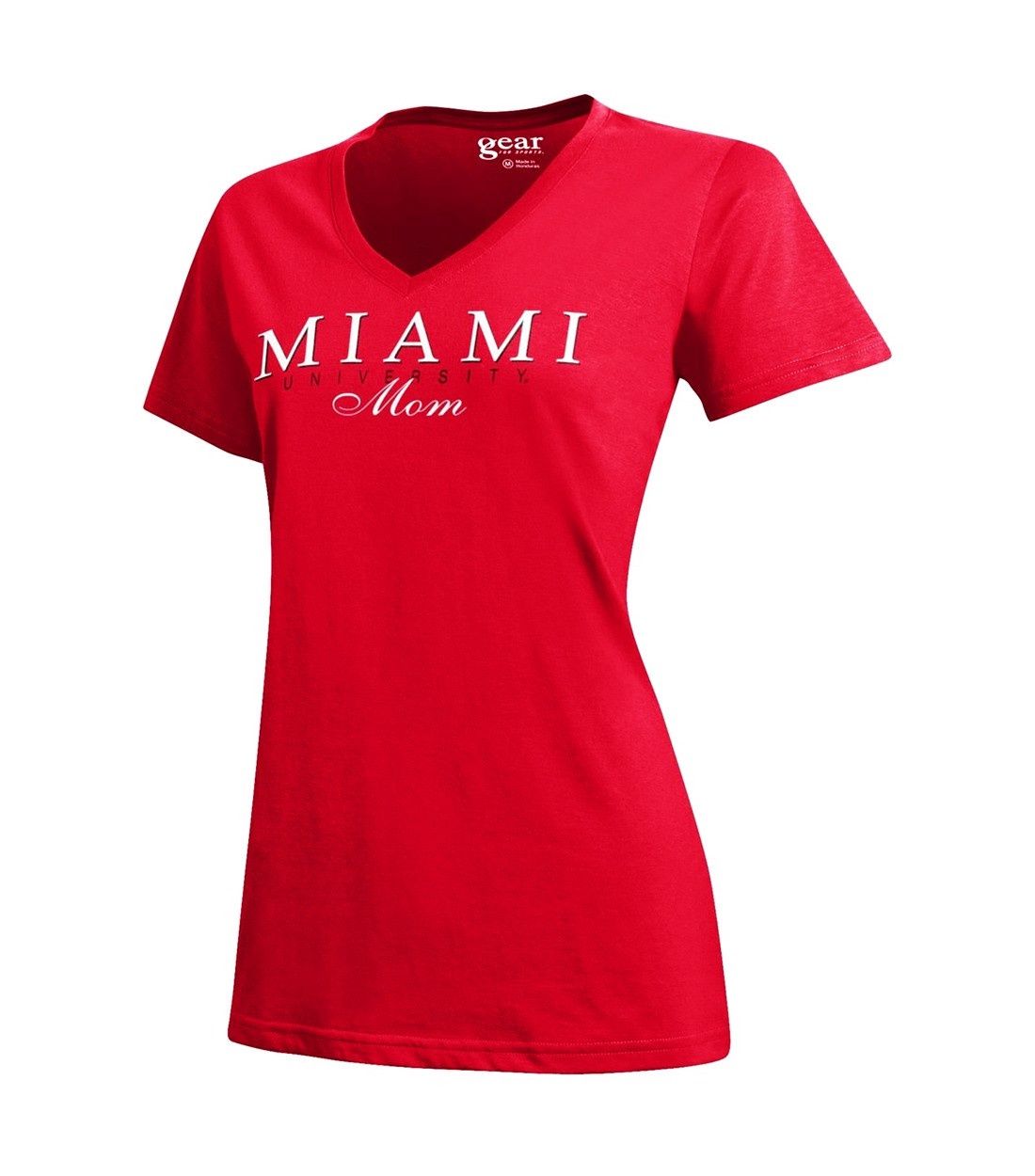 Miami University Mom V-neck Tee, Size: S
