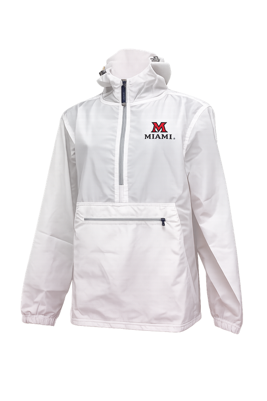 White Miami University Pack-n-Go Pullover