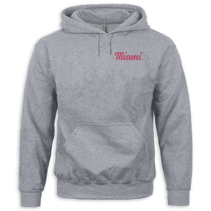 GRAY Full-back Imprinted Hood