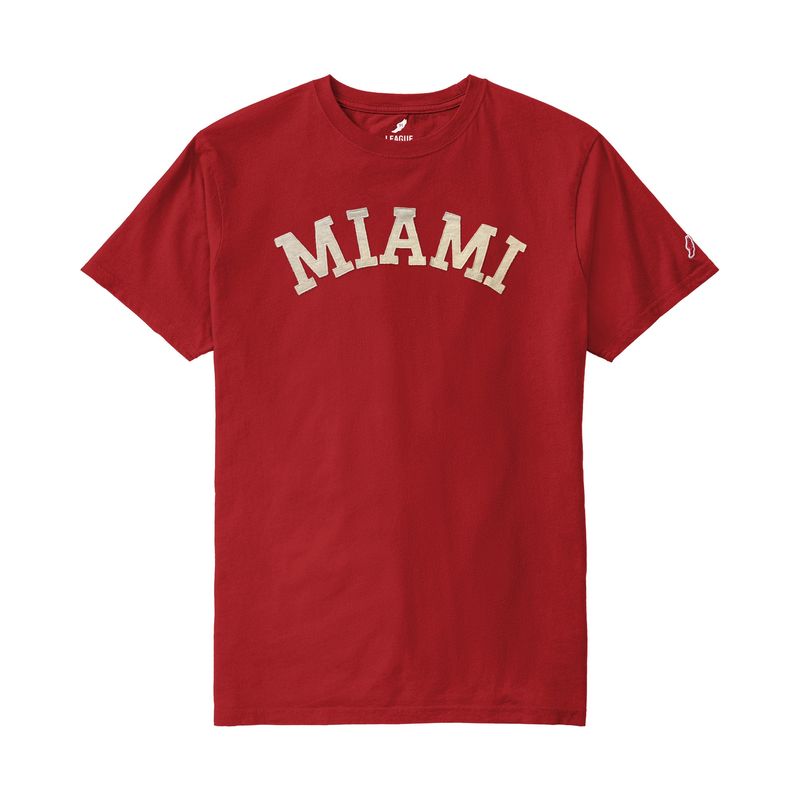 Miami University Red Embroidered Tee