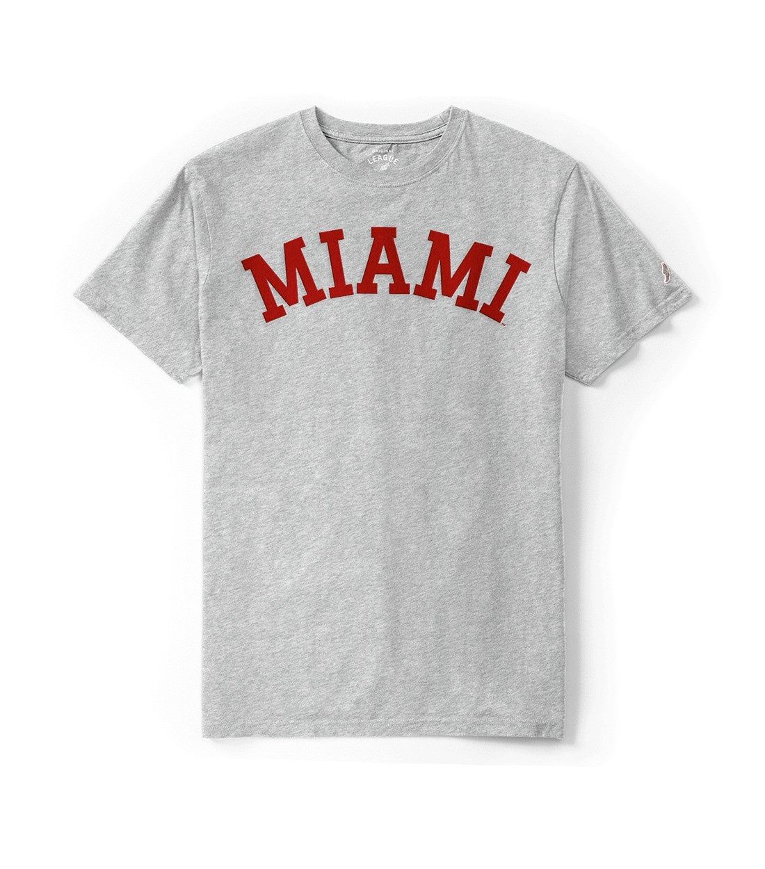 Miami University Embroidered Tee, Color: ASH, Size: 2XL
