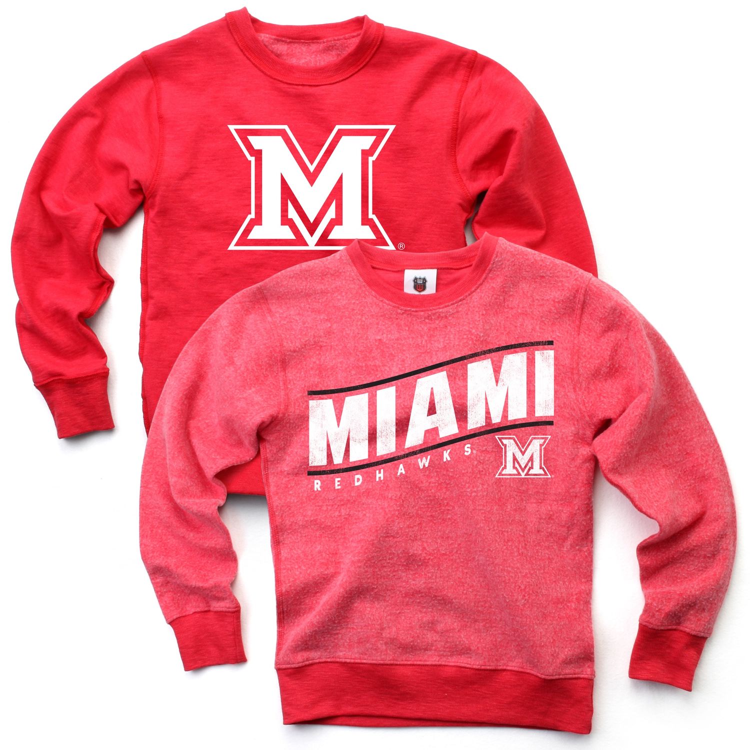 Toddler Reversable Fleece Crew in Red, Size: 2T