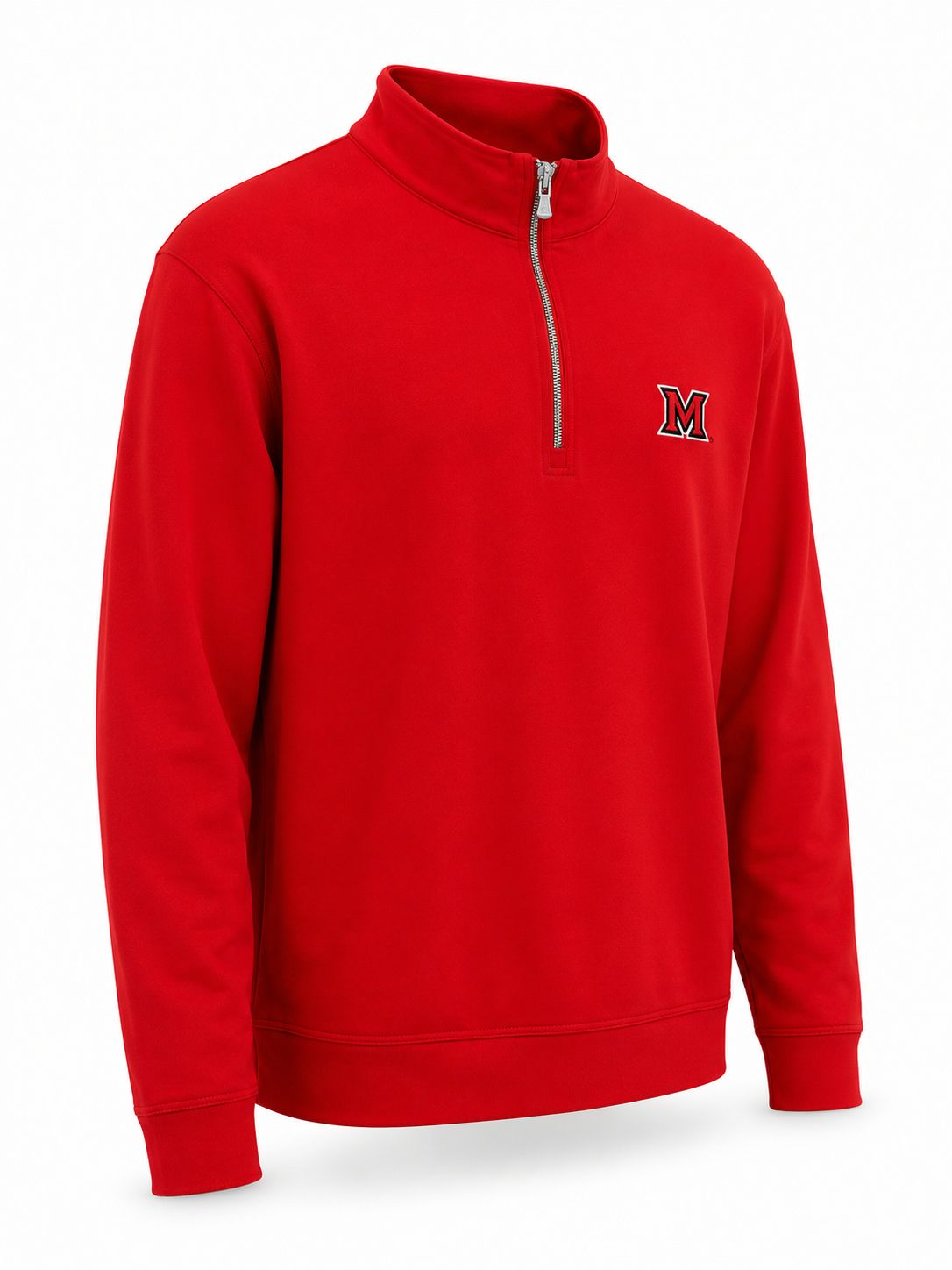Johnnie-O Miami RedHawks Red Motion Quarter Zip Pullover