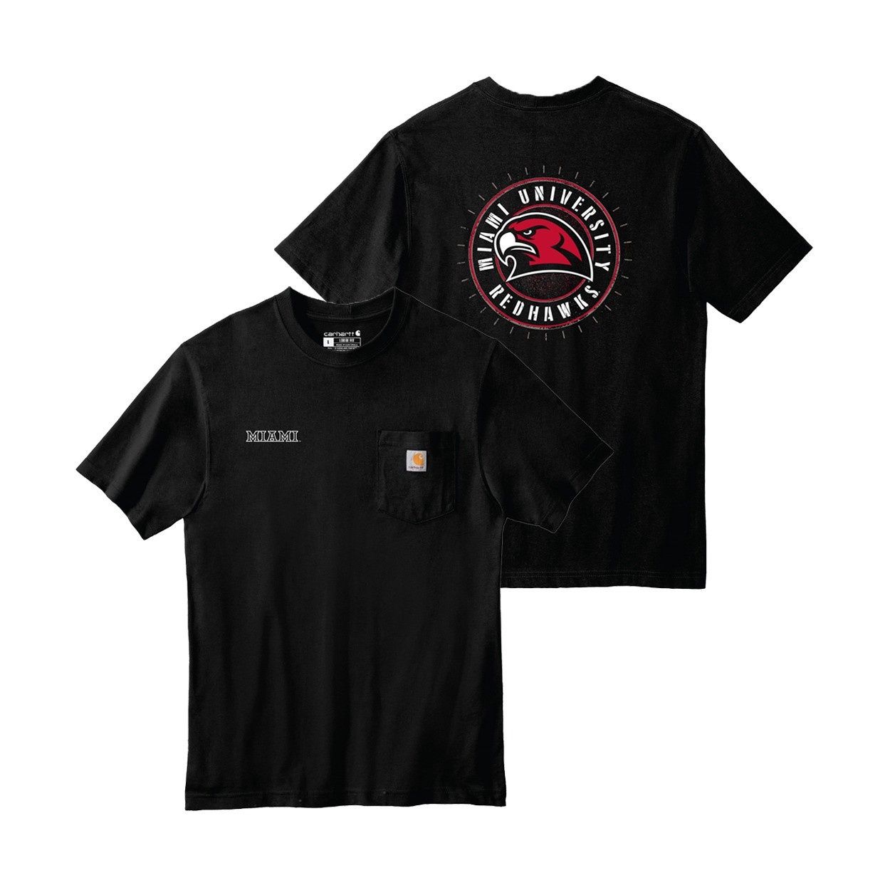 Carhartt Miami Black Short Sleeve Tee, Size: 2XL