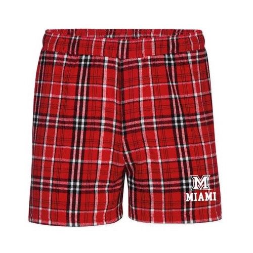Boxercraft Miami Red/Black Buffalo Check Flannel Shorts