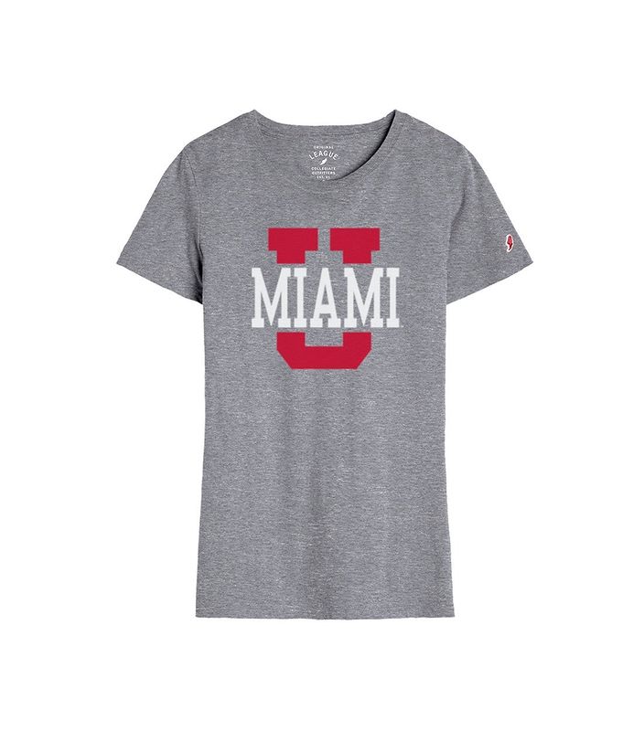 League Women's Miami University "U" Tee