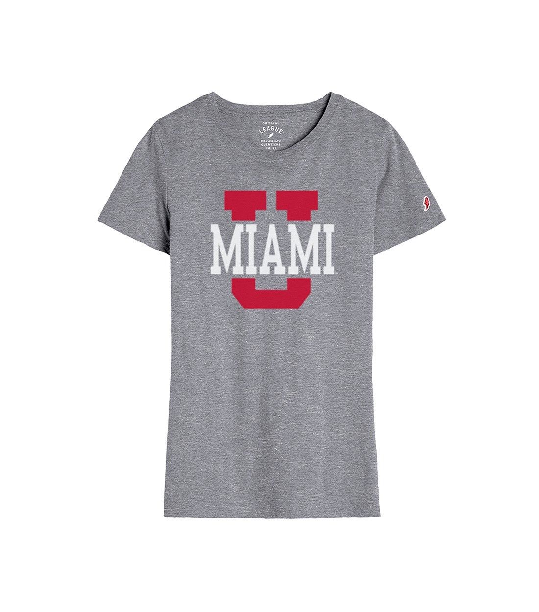 League Women's Miami University "U" Tee, Size: S