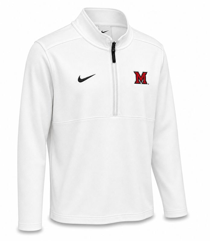 Nike Miami RedHawks Dri-FIT Victory White Quarter Zip