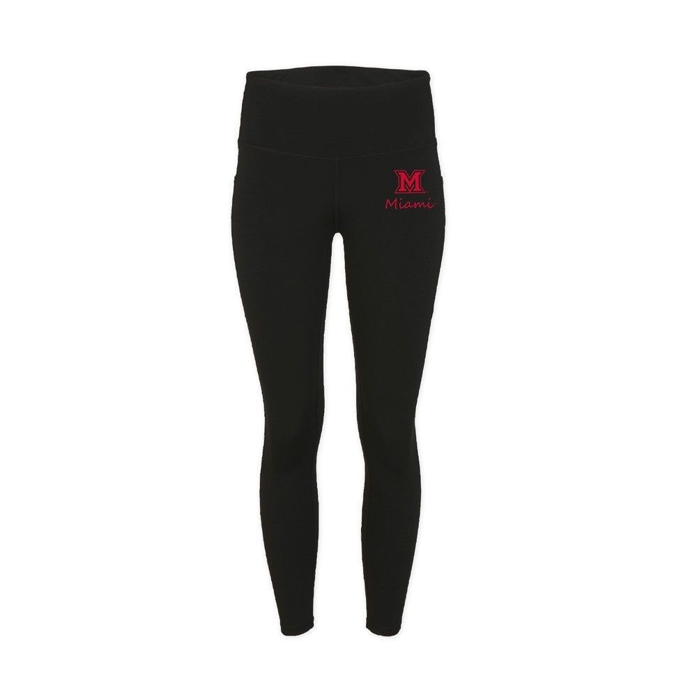 Women's Miami RedHawks Sport Leggings, Size: XS
