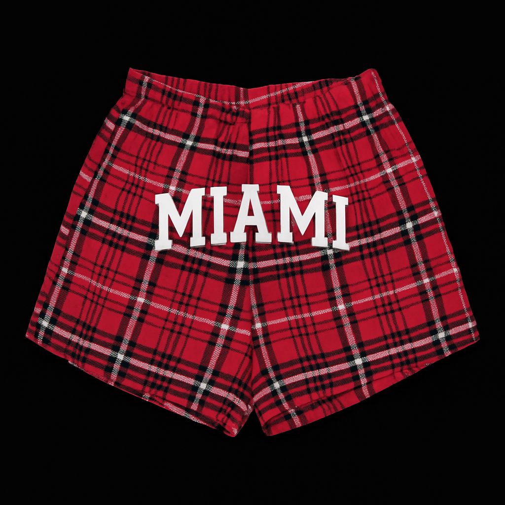 Women's Flannel Butt Shorts, Size: 2XL