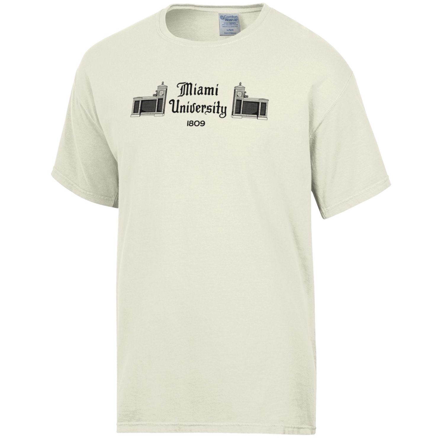 Parchment Short Sleeve Tee with Slant Walk Graphic, Size: 2XL