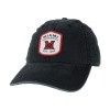 Miami University RedHawks Legacy Terra Twill Logo Patch Adjustable Hat – Black or Red Cap, Color: BLACK