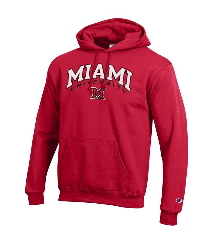 Miami University Arched Miami over M Hoodie