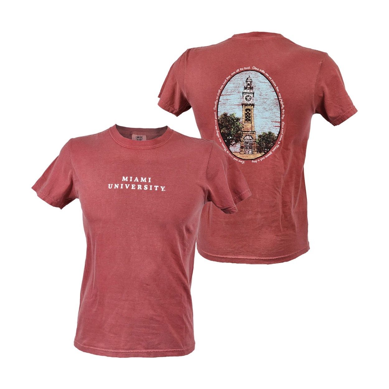 Summit Miami University Pulley Tower Short Sleeve Tee, Size: S
