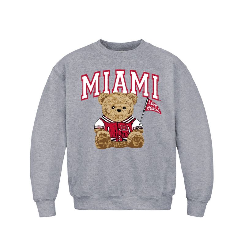 Youth GRAY Teddy Bear Crew