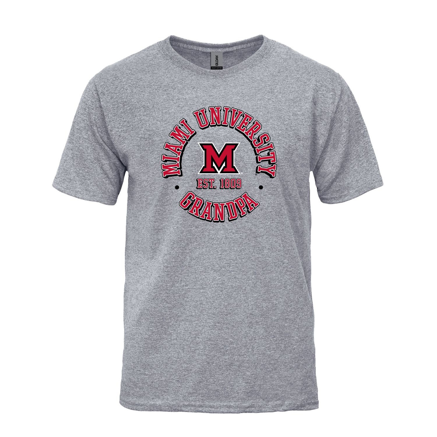 Miami RedHawks Grandpa T-shirt, Size: 2XL