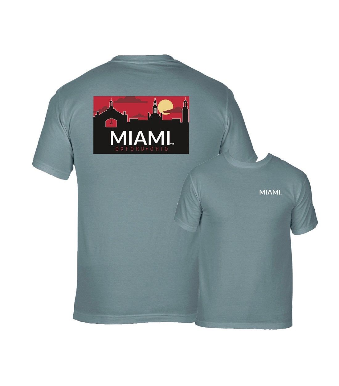 Uscape Miami University Ice Blue Cloud Skyline, Size: 2XL