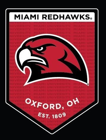 Red Banner with Hawk Head, Size: MINI