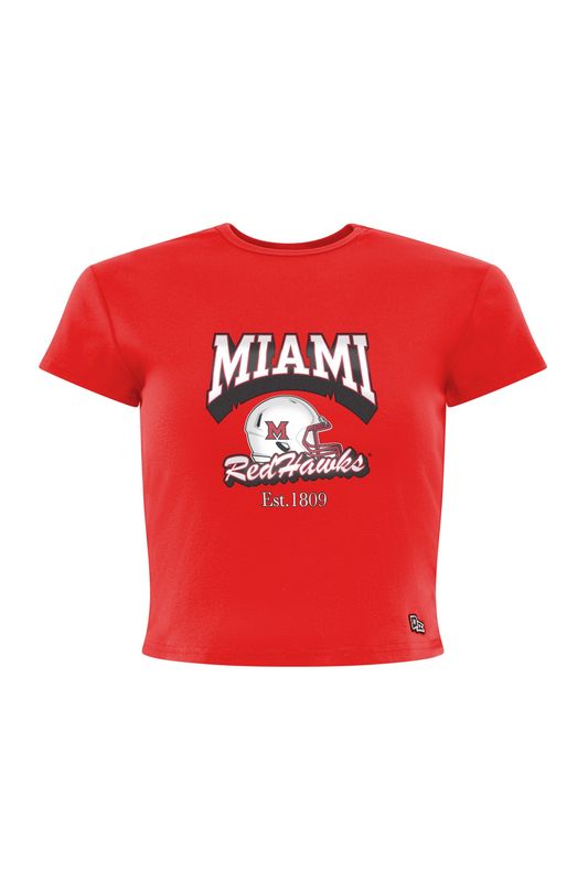 Women's Red Miami Redhawks Baby Tee