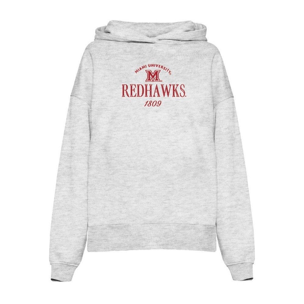 Miami RedHawks Women's Snuggly Fleece Hoodie, Size: 2XL