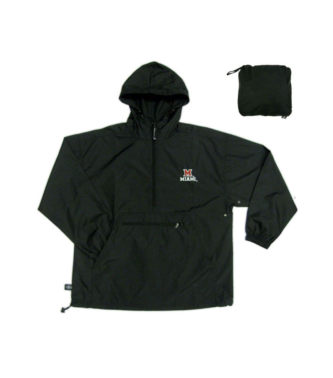 Miami RedHawks Pack-n-Go Windbreaker, Size: 2XL