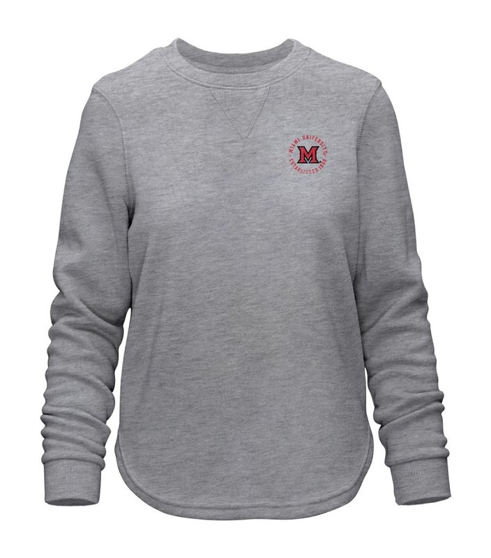Women's Ultra Soft Gray Crew