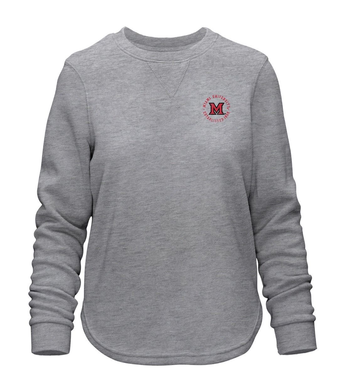 Women's Ultra Soft Gray Crew, Size: 2XL