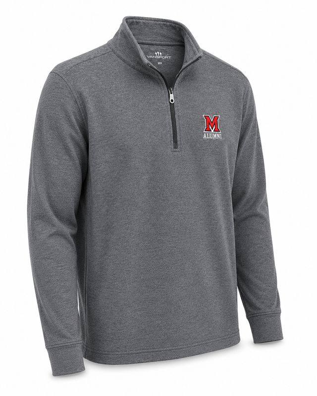 Miami University GRAY Poly Alumni 1/4 Zip