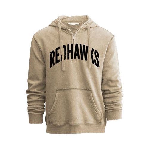 Camp David Miami RedHawks Wheat Donegal Deep Zip Hood, Size: 2XL